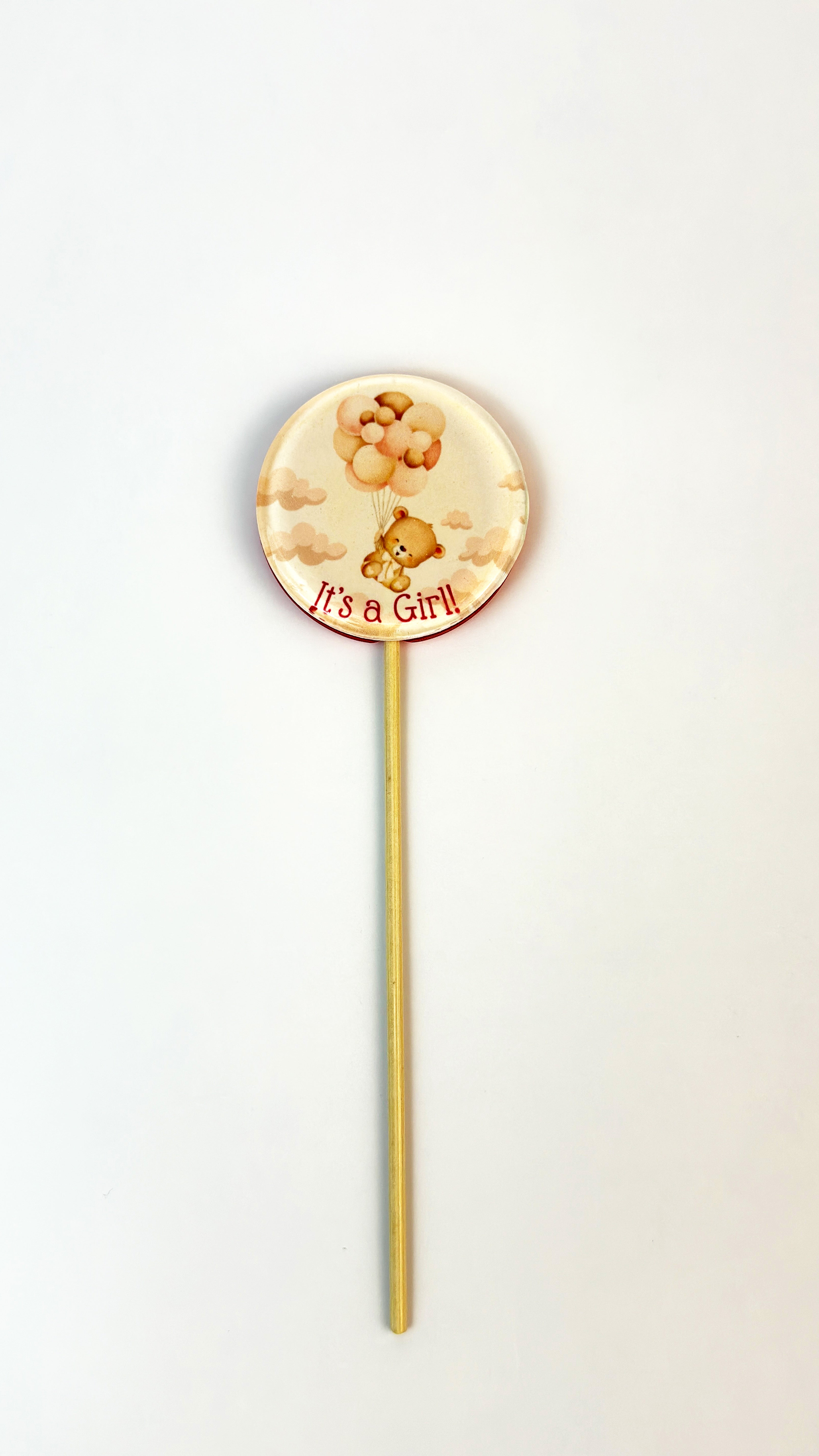 Lollipop boy or girl with a picture inside