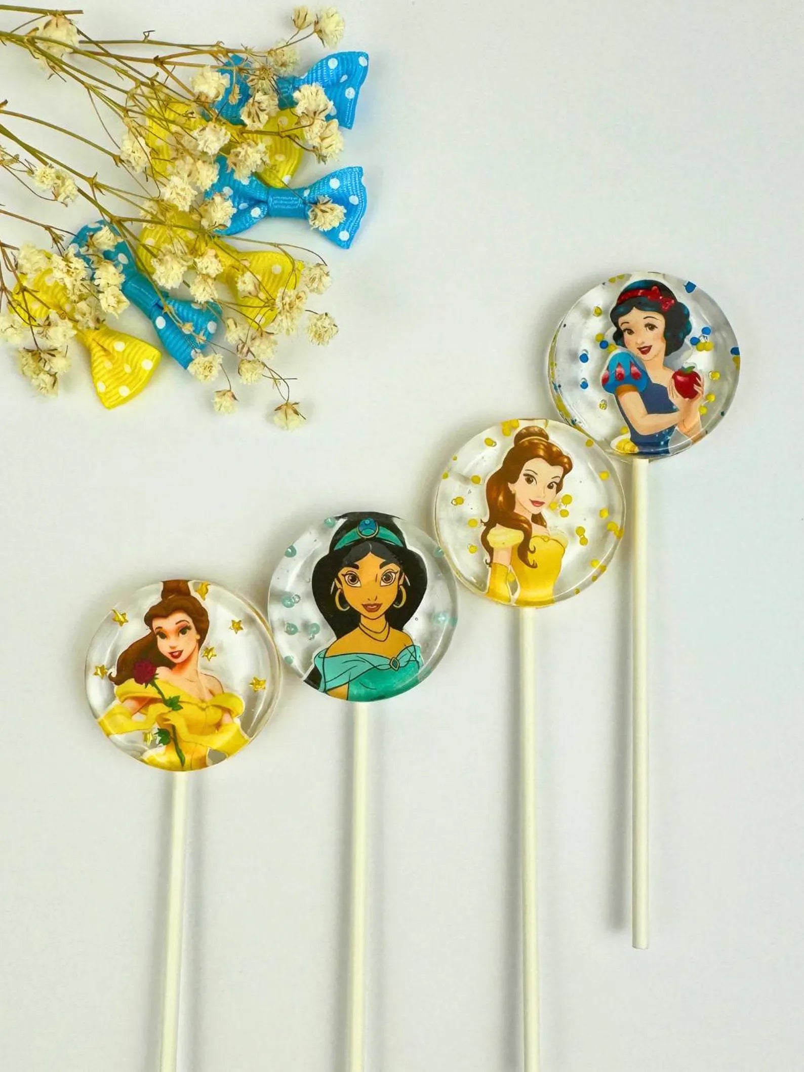 Princess Party Candy Favors for Kids, Custom Birthday Lollipops, Personalized Princess Treats for Toddlers, Girls Party Gifts, Royal Theme
