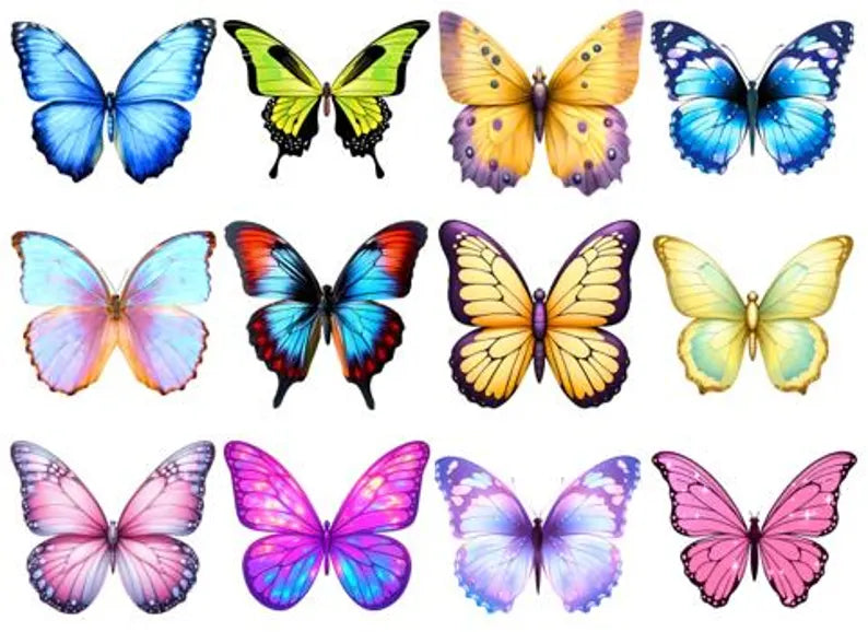 Edible Wafer Paper Butterflies