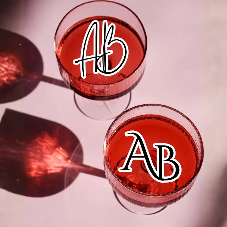 Personalized Monogram Edible Toppers