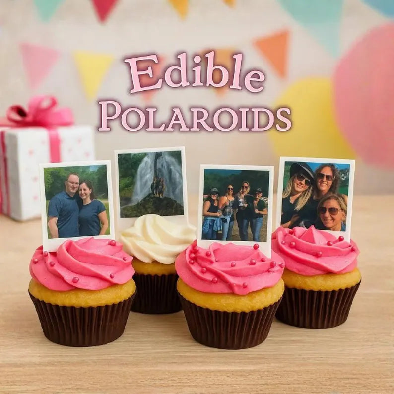 Custom Edible Photo Cupcake Toppers,