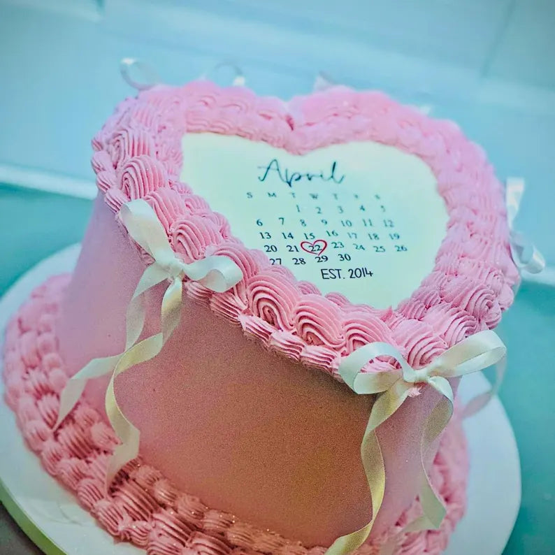 Custom Edible Calendar Cake Topper