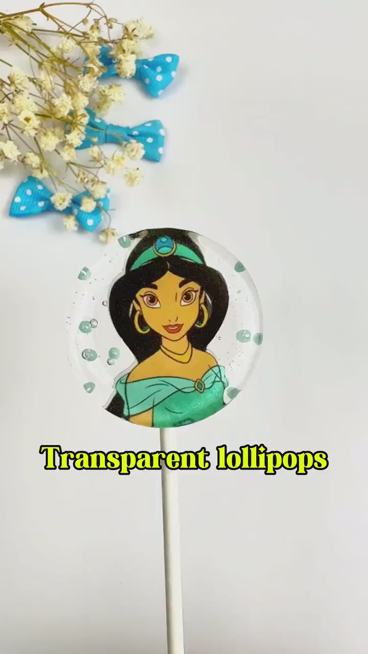 Princess Party Candy Favors for Kids, Custom Birthday Lollipops, Personalized Princess Treats for Toddlers, Girls Party Gifts, Royal Theme